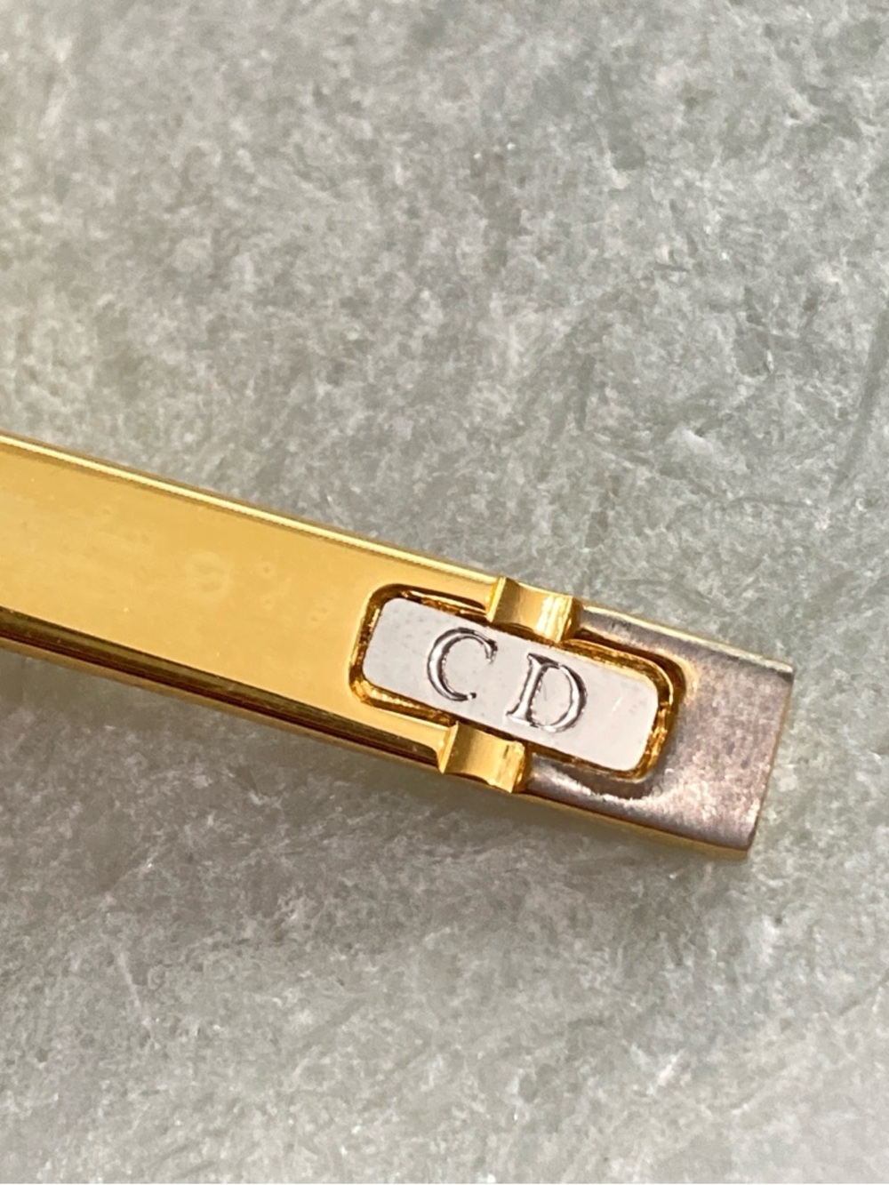 Vintage Dior Cuff Links & Tie Clip Set - Picture 6 of 8